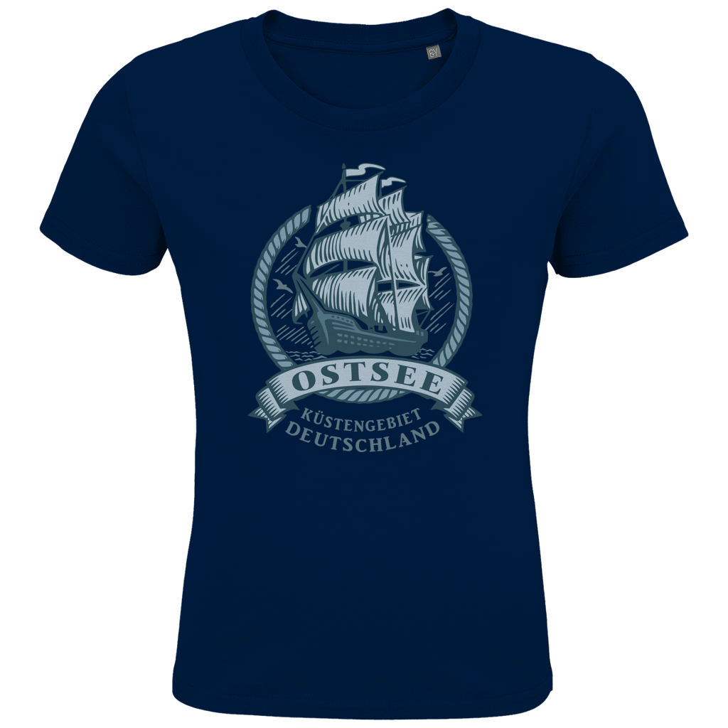 T-Shirt Kinder  "Ostsee Segelschiff" #462  einseitiger Druck
