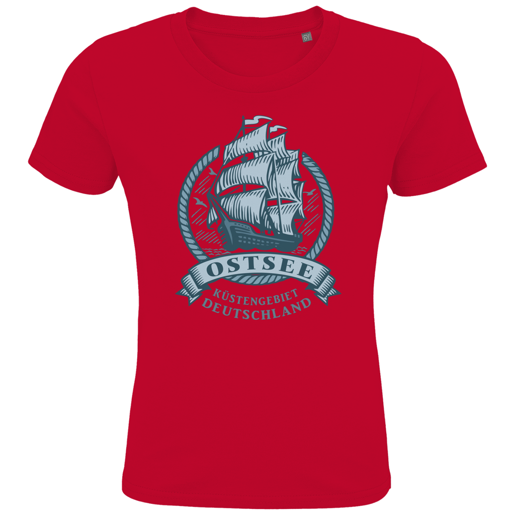 T-Shirt Kinder  "Ostsee Segelschiff" #462  einseitiger Druck