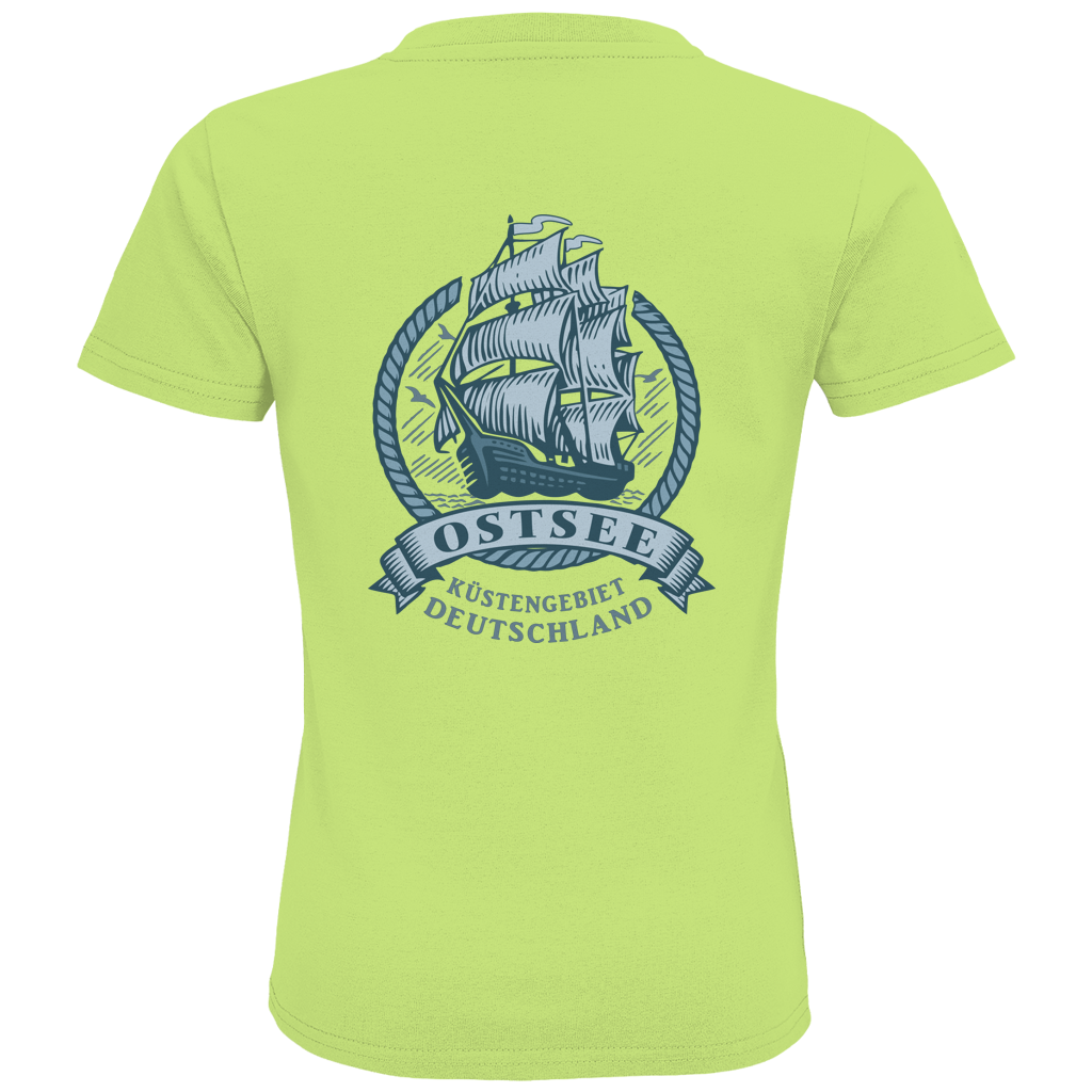 T-Shirt Kinder  "Ostsee Segelschiff" #462  beidseitiger Druck