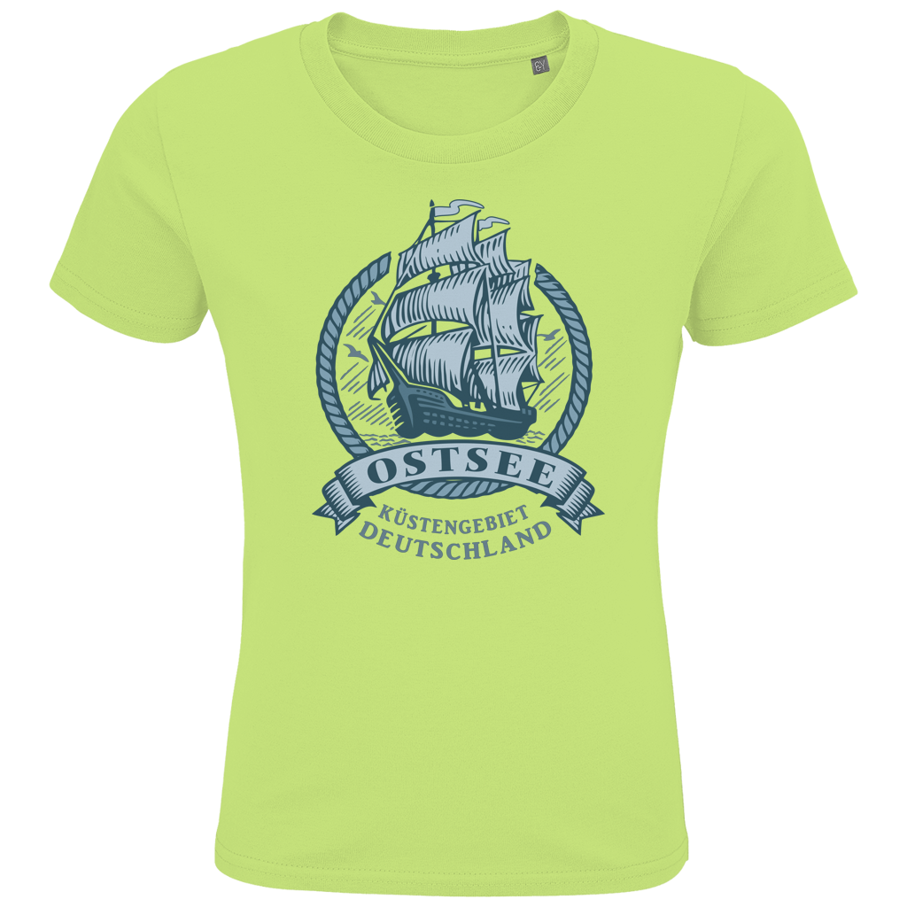 T-Shirt Kinder  "Ostsee Segelschiff" #462  beidseitiger Druck