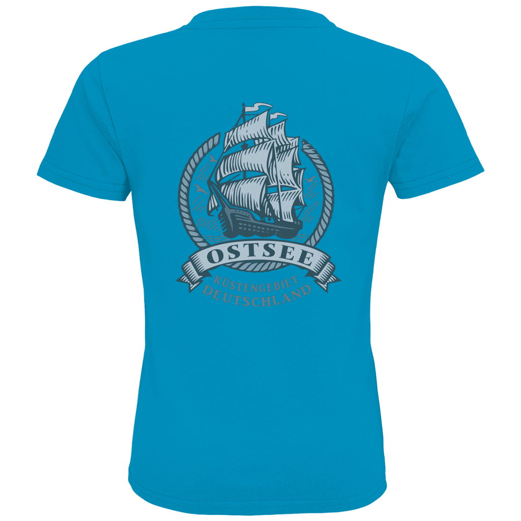 T-Shirt Kinder  "Ostsee Segelschiff" #462  beidseitiger Druck