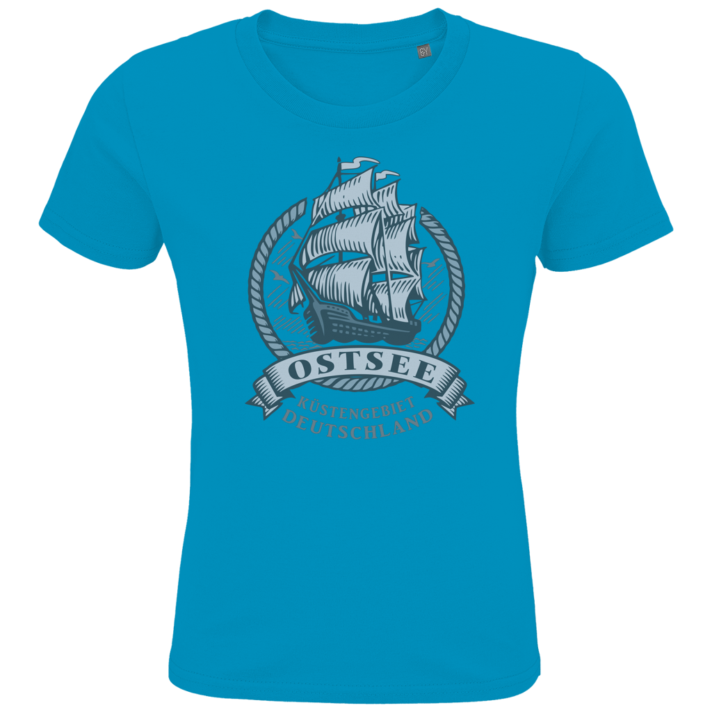 T-Shirt Kinder  "Ostsee Segelschiff" #462  beidseitiger Druck