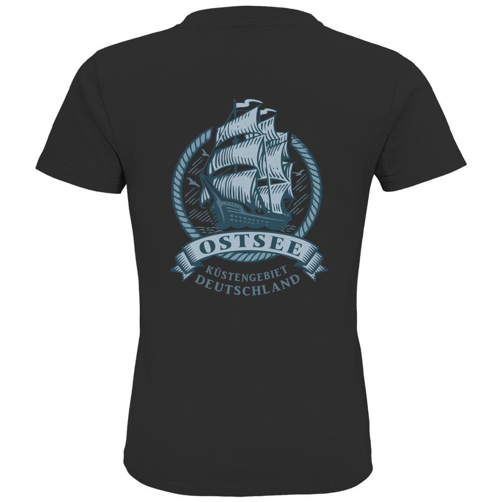 T-Shirt Kinder  "Ostsee Segelschiff" #462  beidseitiger Druck