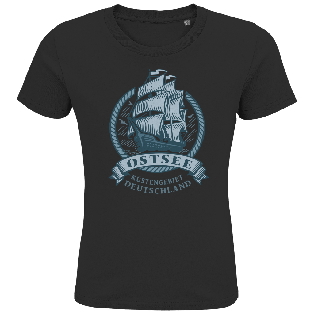 T-Shirt Kinder  "Ostsee Segelschiff" #462  beidseitiger Druck