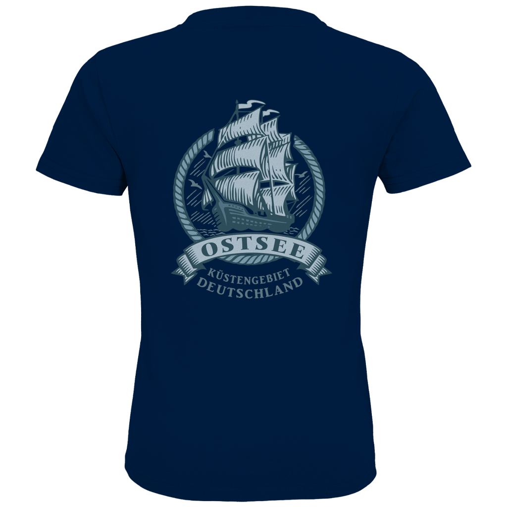 T-Shirt Kinder  "Ostsee Segelschiff" #462  beidseitiger Druck