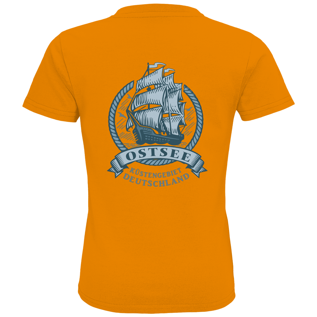T-Shirt Kinder  "Ostsee Segelschiff" #462  beidseitiger Druck