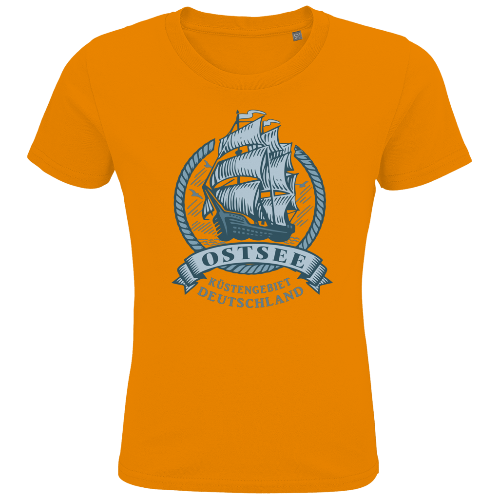 T-Shirt Kinder  "Ostsee Segelschiff" #462  beidseitiger Druck