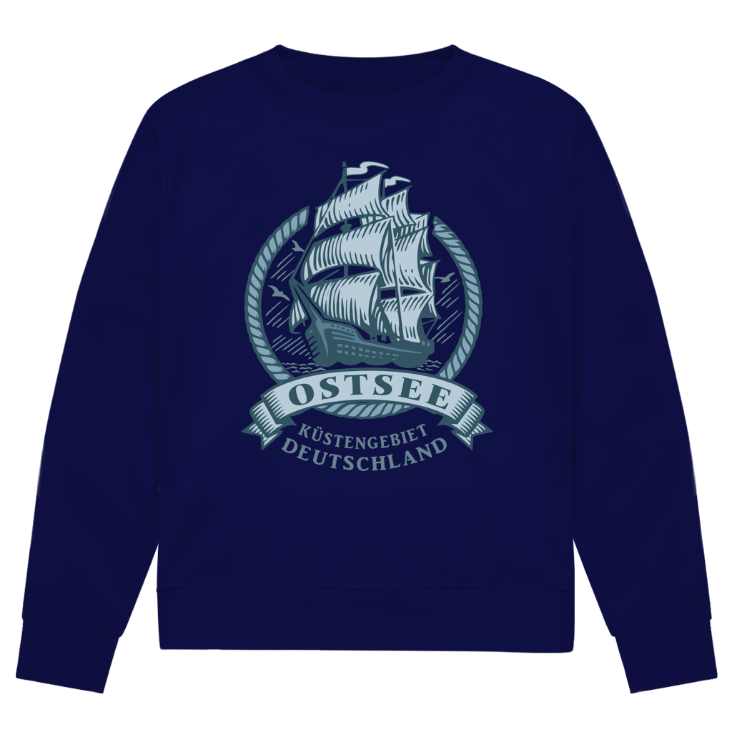 Sweatshirt Herren  "Ostsee Segelschiff" #462  - einseitiger Druck