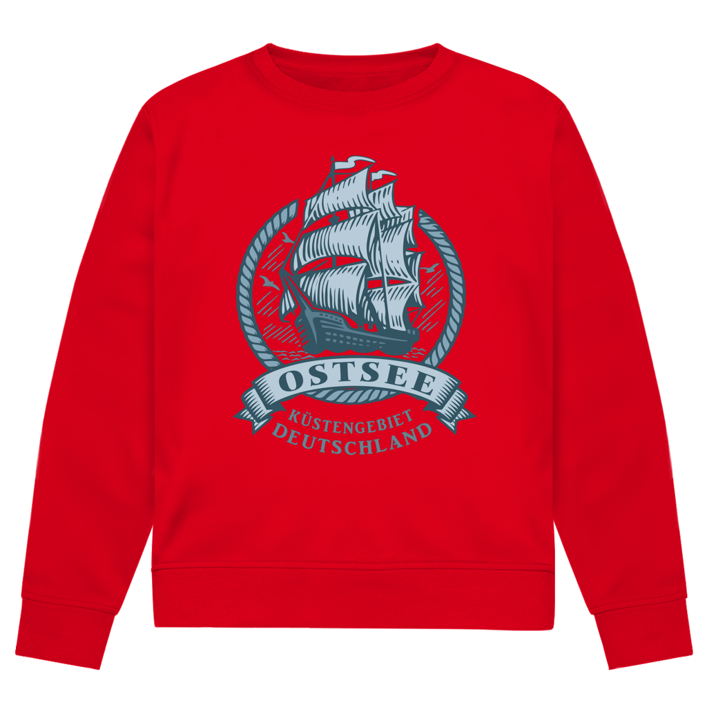 Sweatshirt Herren  "Ostsee Segelschiff" #462  - einseitiger Druck