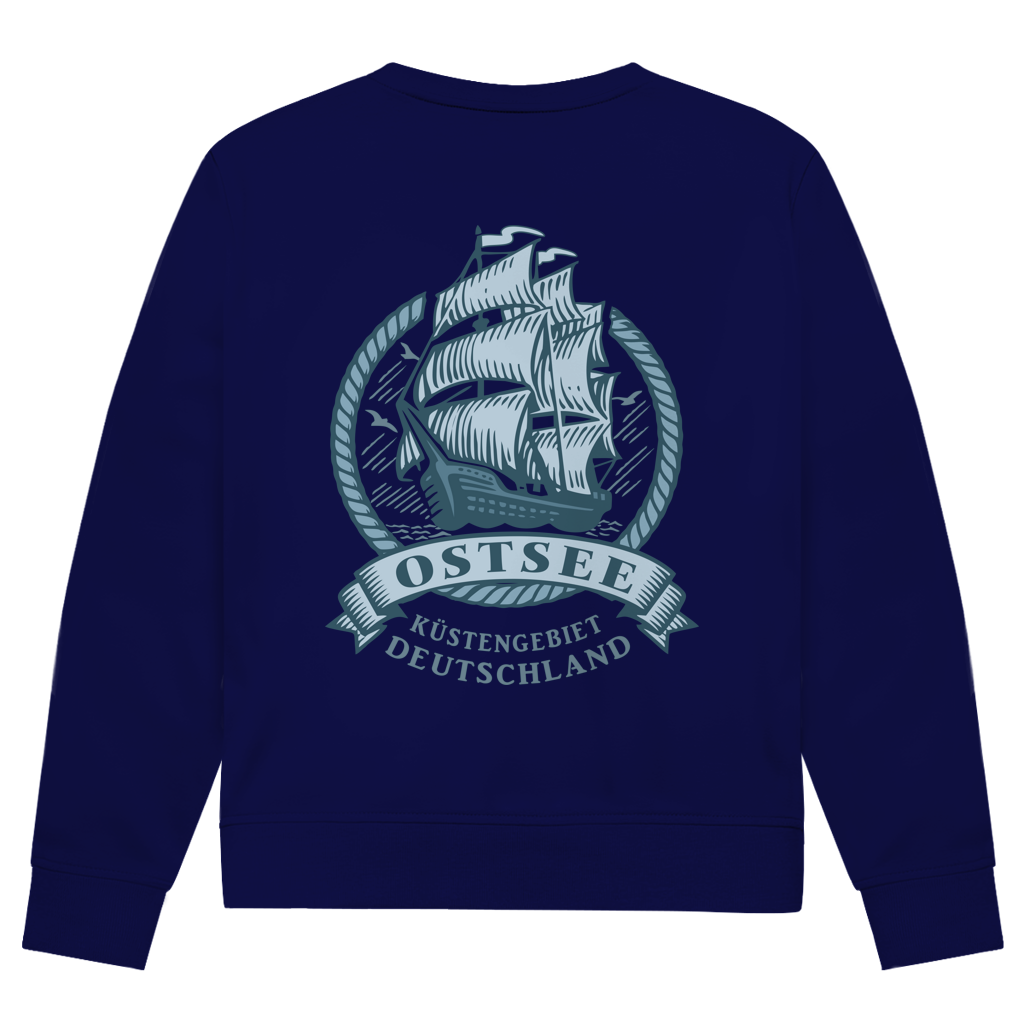 Sweatshirt Herren  "Ostsee Segelschiff" #462  - beidseitiger Druck