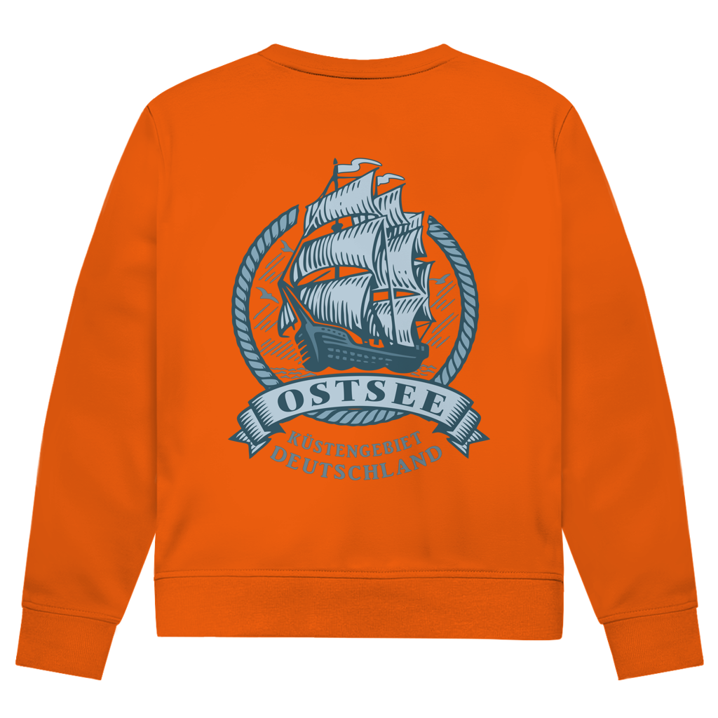 Sweatshirt Herren  "Ostsee Segelschiff" #462  - beidseitiger Druck