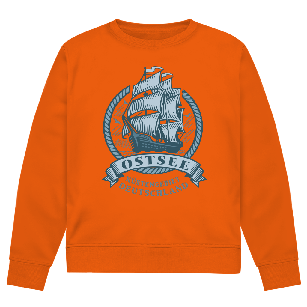Sweatshirt Herren  "Ostsee Segelschiff" #462  - beidseitiger Druck