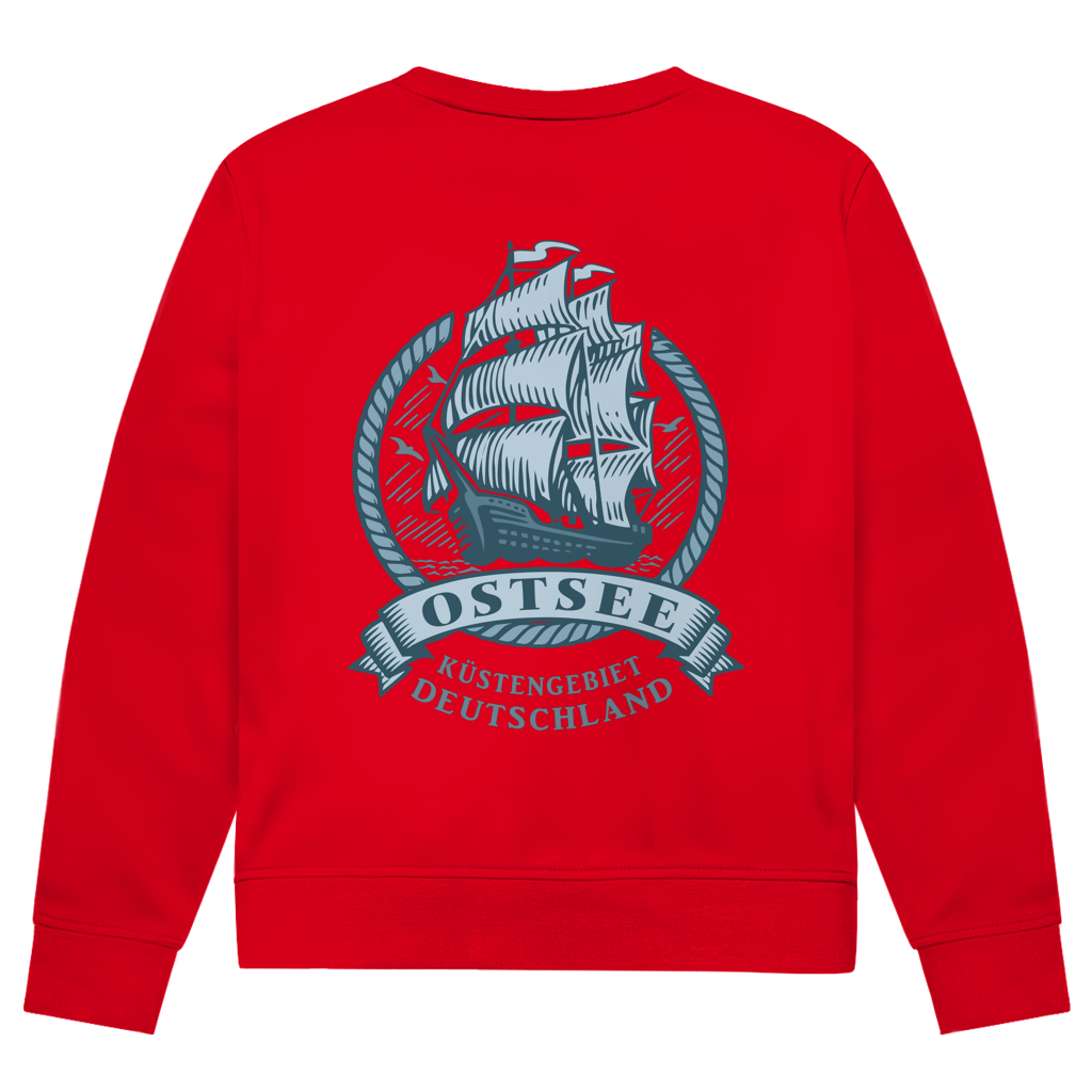 Sweatshirt Herren  "Ostsee Segelschiff" #462  - beidseitiger Druck