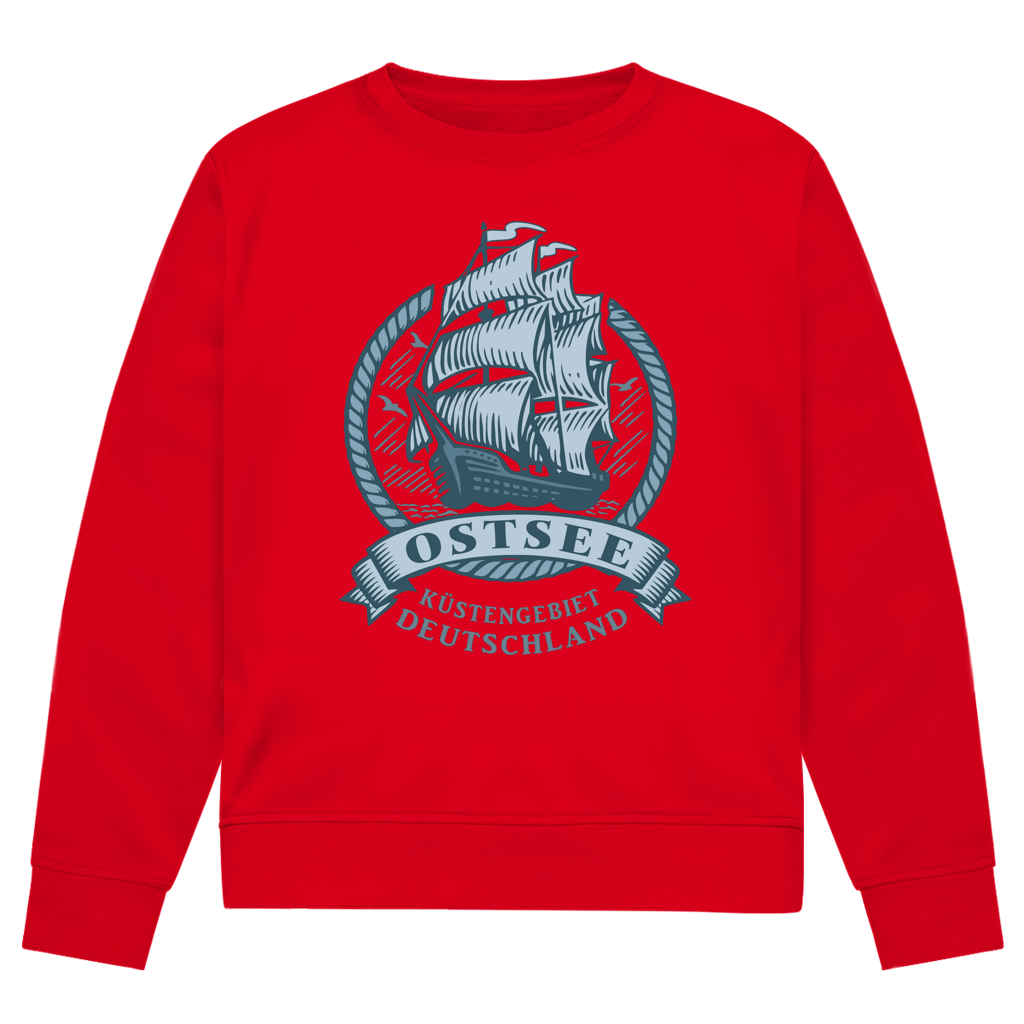 Sweatshirt Herren  "Ostsee Segelschiff" #462  - beidseitiger Druck