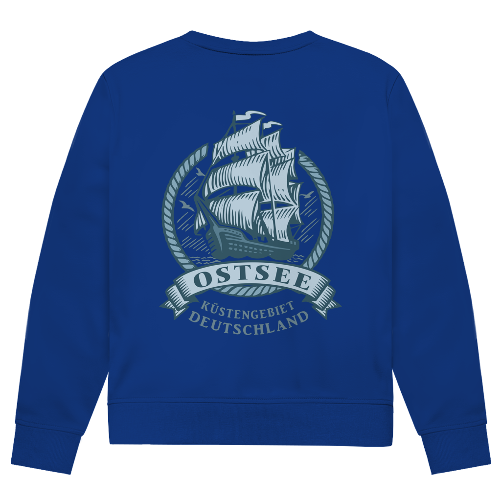 Sweatshirt Herren  "Ostsee Segelschiff" #462  - beidseitiger Druck