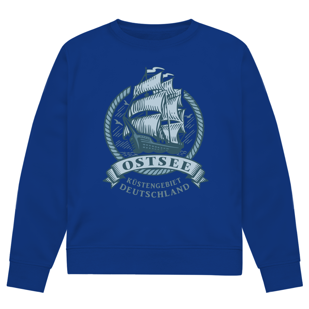 Sweatshirt Herren  "Ostsee Segelschiff" #462  - beidseitiger Druck