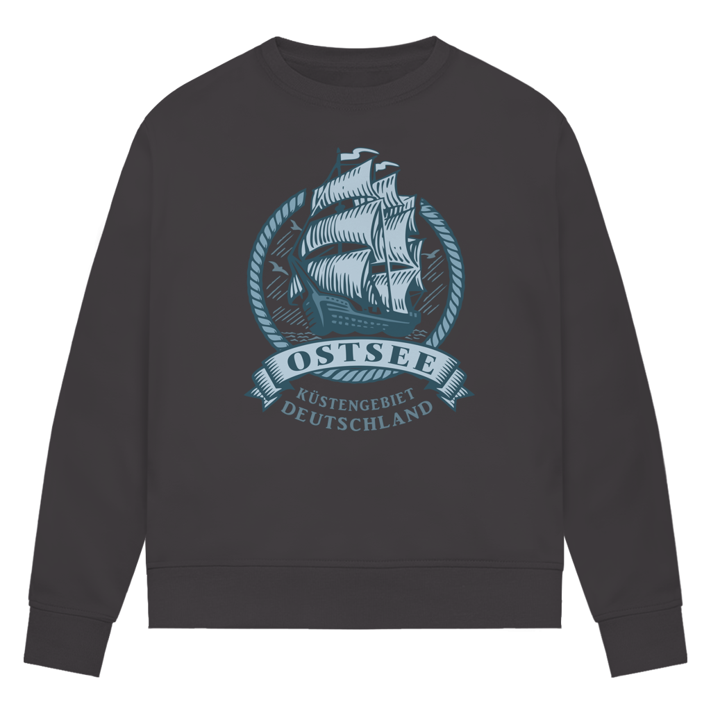 Sweatshirt Damen  "Ostsee Segelschiff" #462
