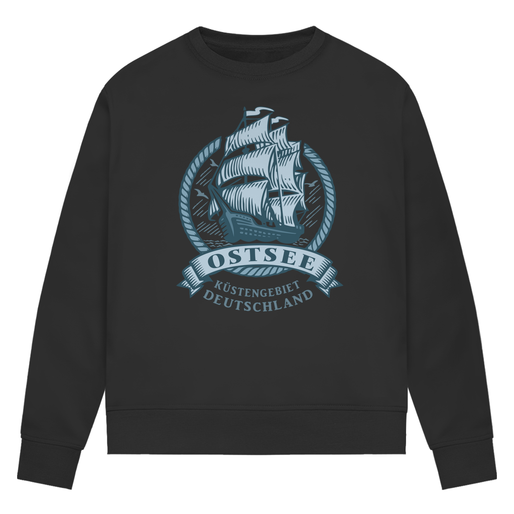 Sweatshirt Damen  "Ostsee Segelschiff" #462