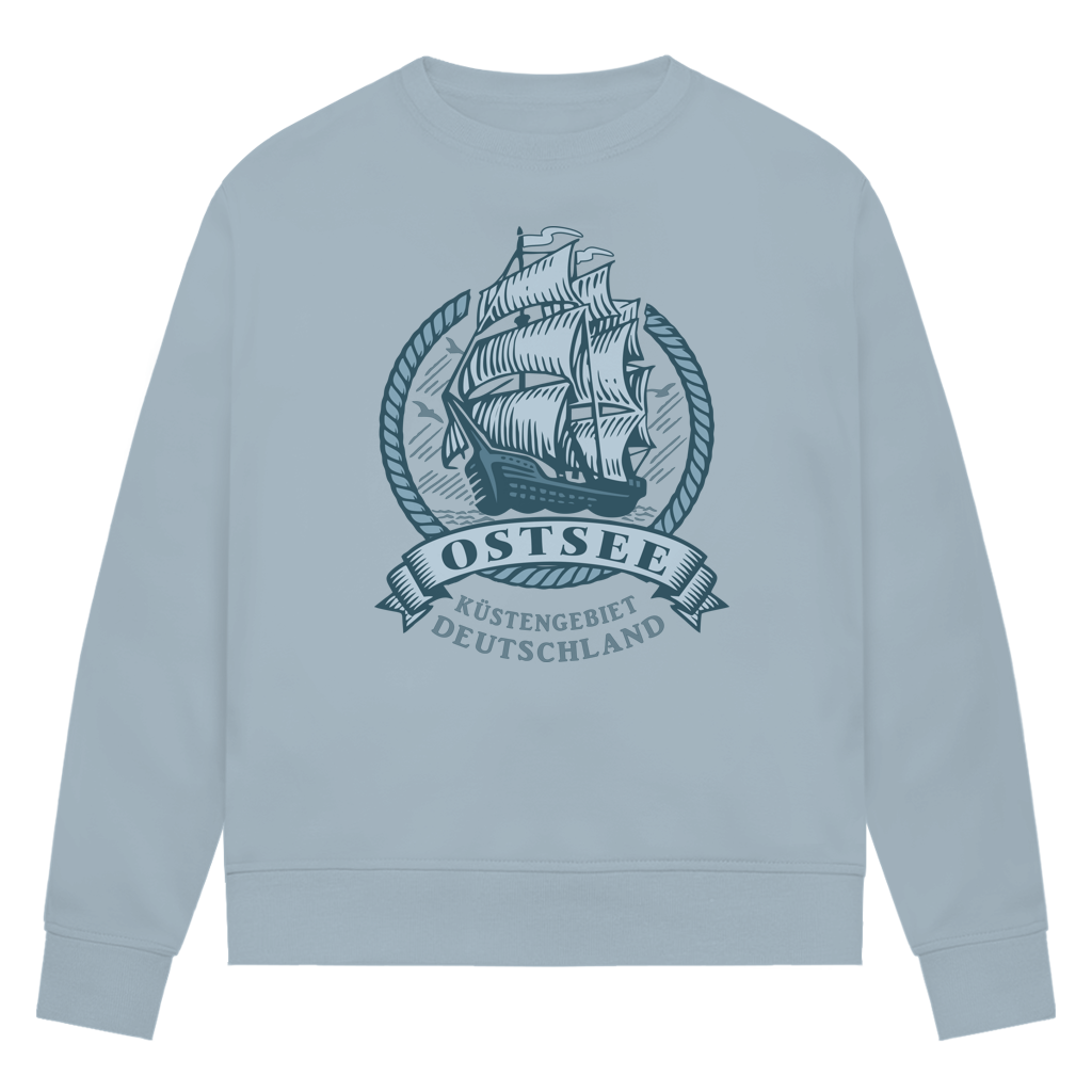 Sweatshirt Damen  "Ostsee Segelschiff" #462