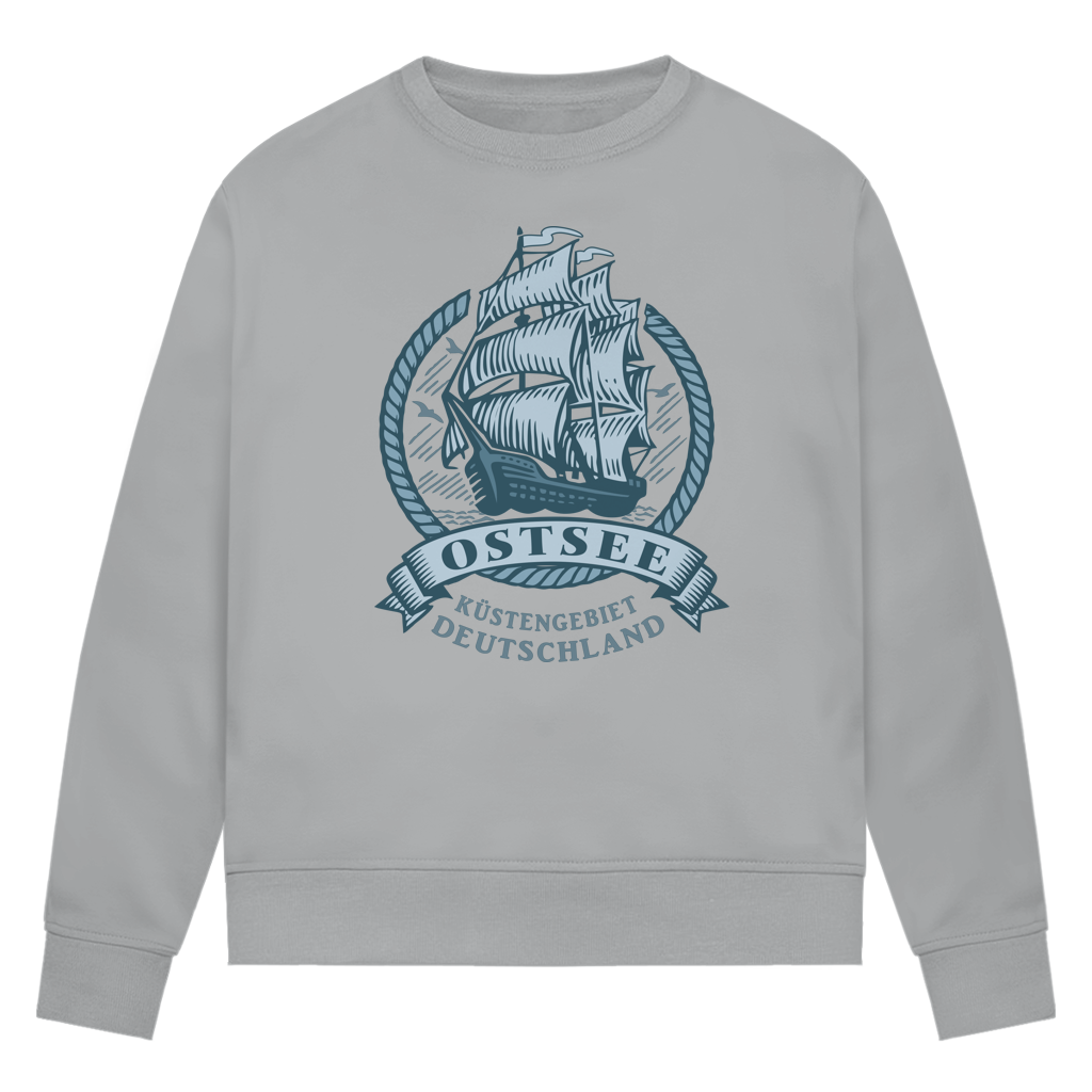 Sweatshirt Damen  "Ostsee Segelschiff" #462