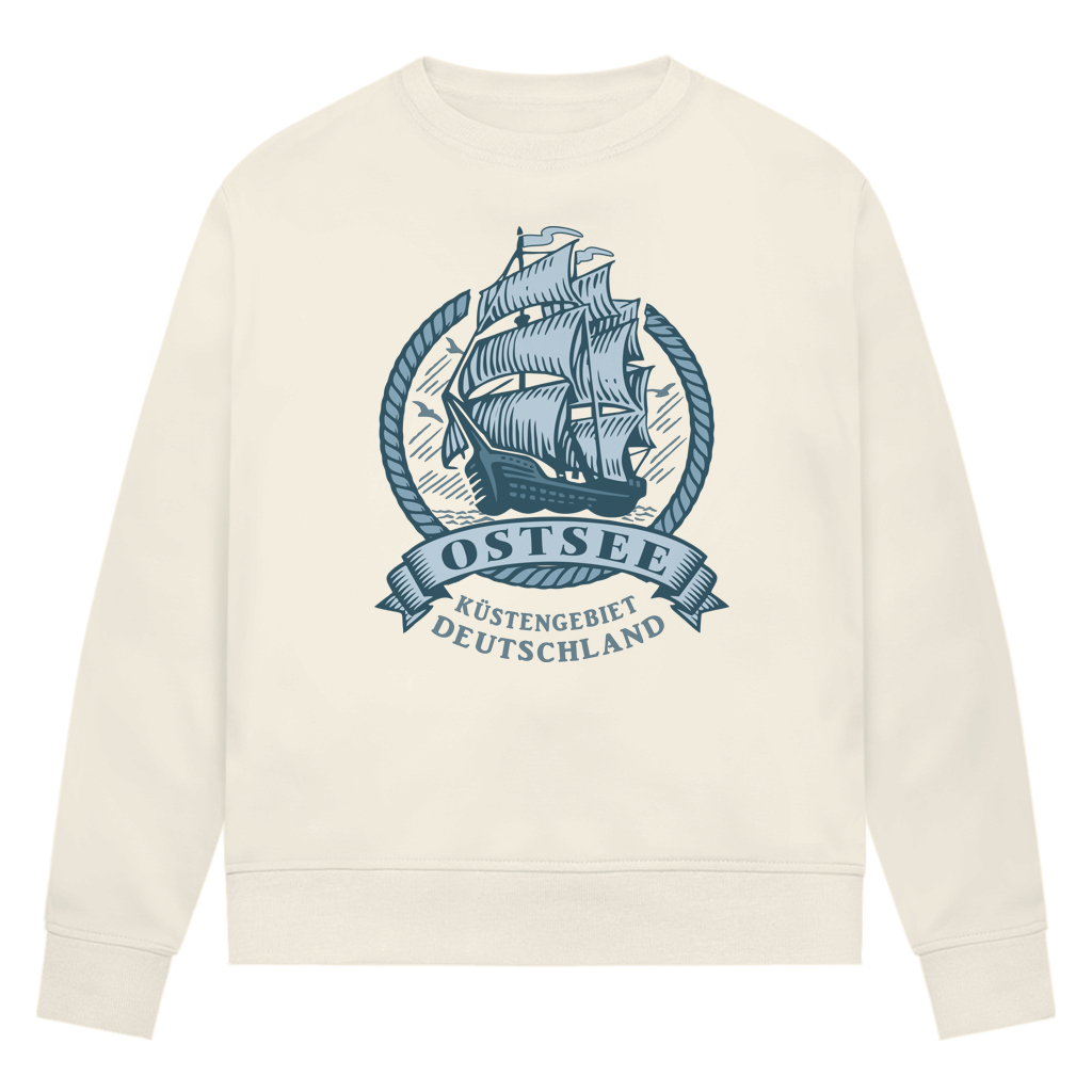 Sweatshirt Damen  "Ostsee Segelschiff" #462