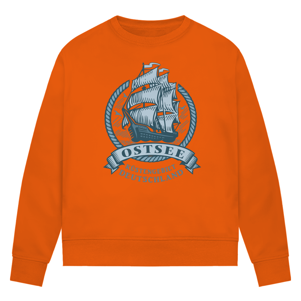 Sweatshirt Damen  "Ostsee Segelschiff" #462