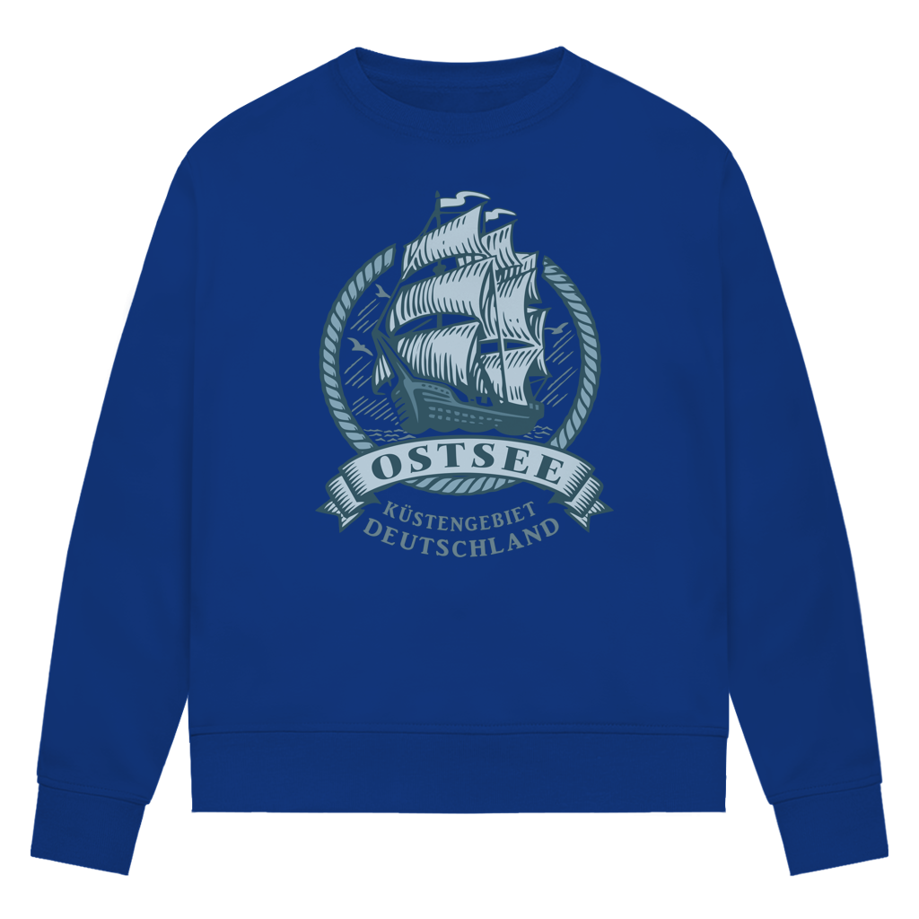 Sweatshirt Damen  "Ostsee Segelschiff" #462