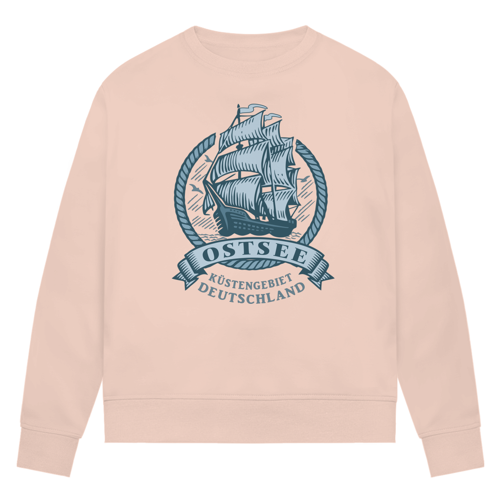 Sweatshirt Damen  "Ostsee Segelschiff" #462