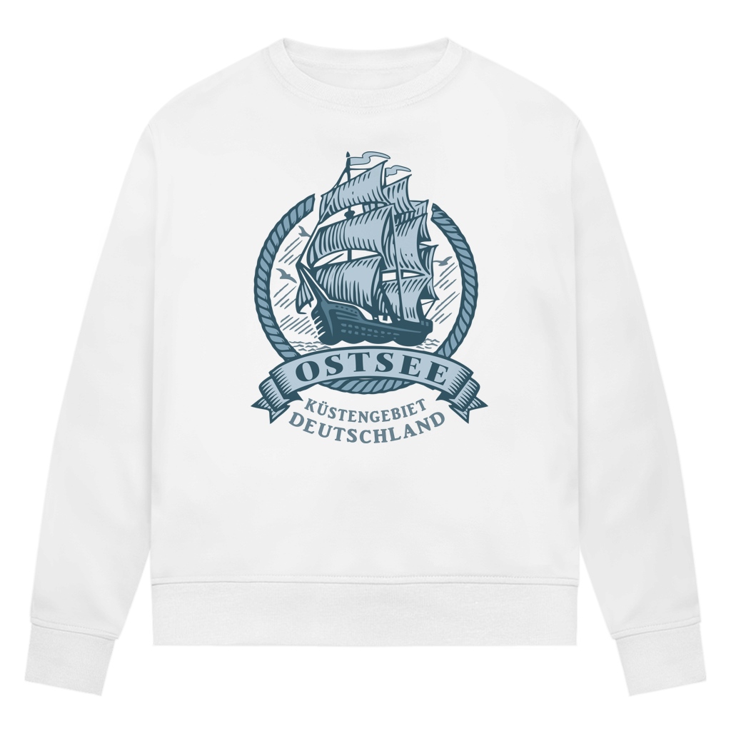Sweatshirt Damen  "Ostsee Segelschiff" #462