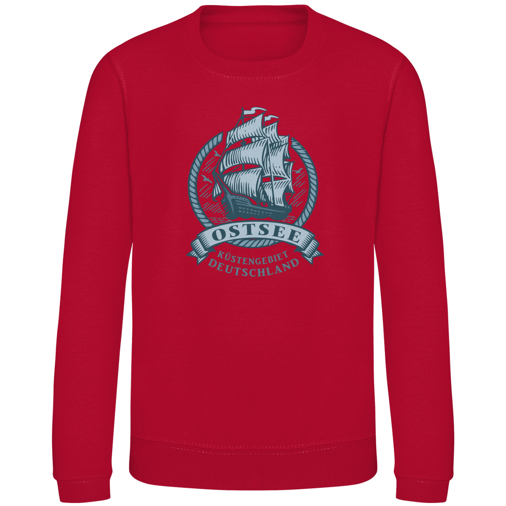 Sweatshirt Kinder   "Ostsee Segelschiff" #462