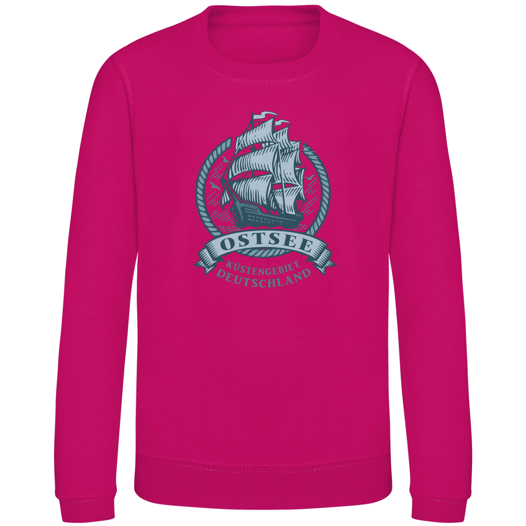 Sweatshirt Kinder   "Ostsee Segelschiff" #462
