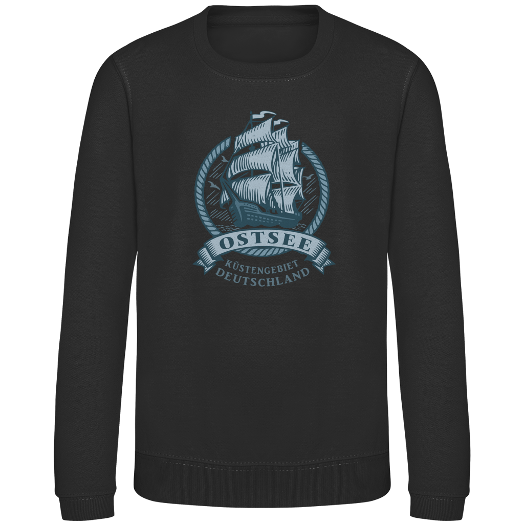 Sweatshirt Kinder   "Ostsee Segelschiff" #462