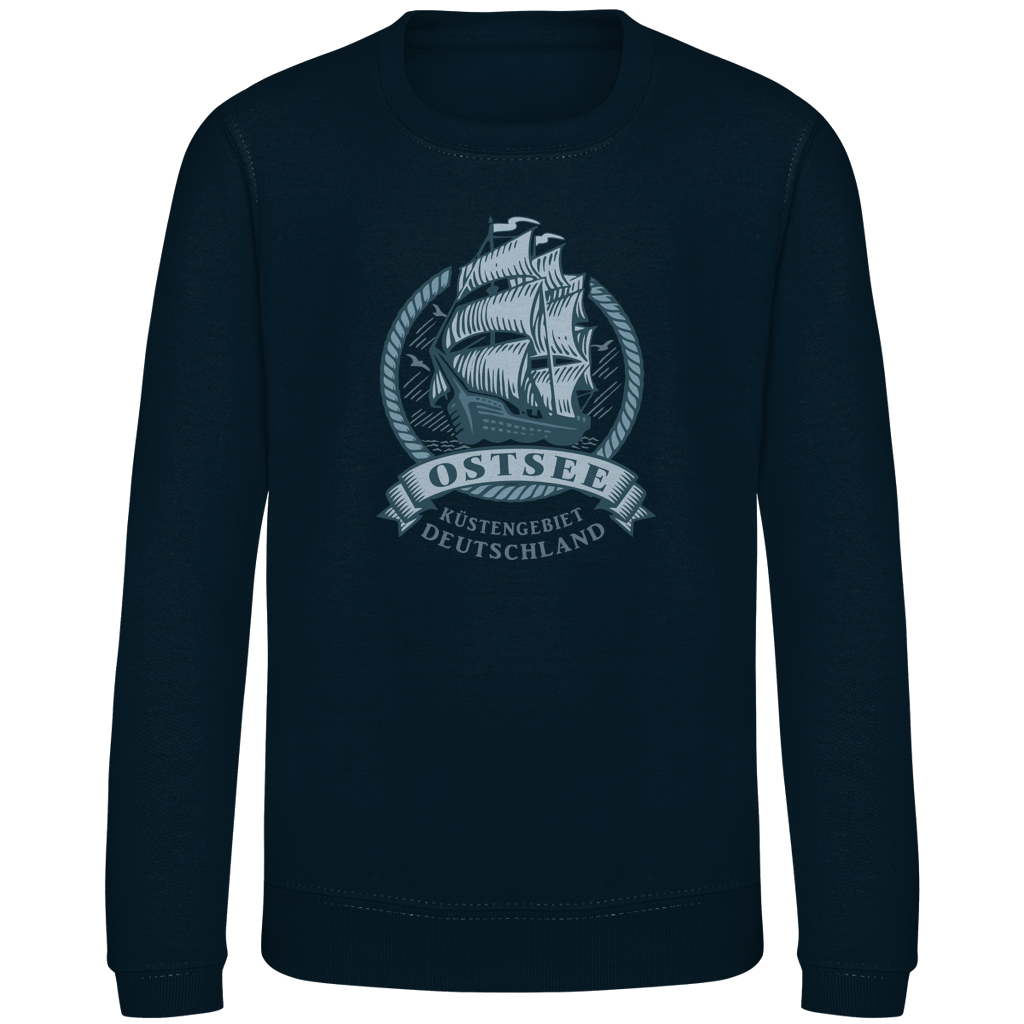 Sweatshirt Kinder   "Ostsee Segelschiff" #462