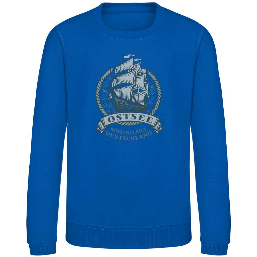 Sweatshirt Kinder   "Ostsee Segelschiff" #462