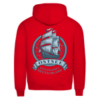 Hoodie Herren  "Ostsee Segelschiff" #462 - beidseitiger Druck