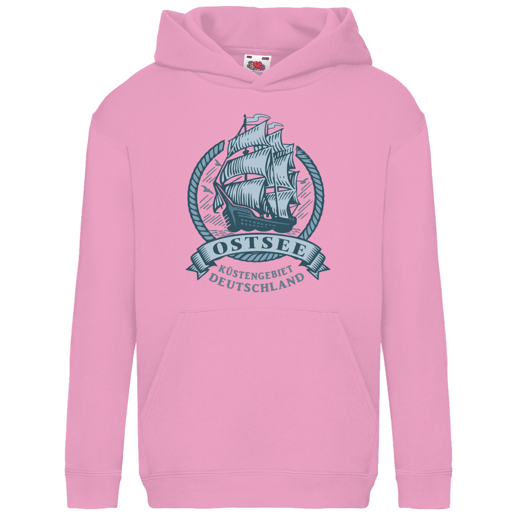 Hoodie Kinder   "Ostsee Segelschiff" #462 - einseitiger Druck
