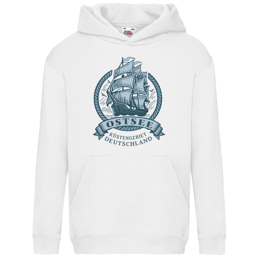 Hoodie Kinder   "Ostsee Segelschiff" #462 - einseitiger Druck