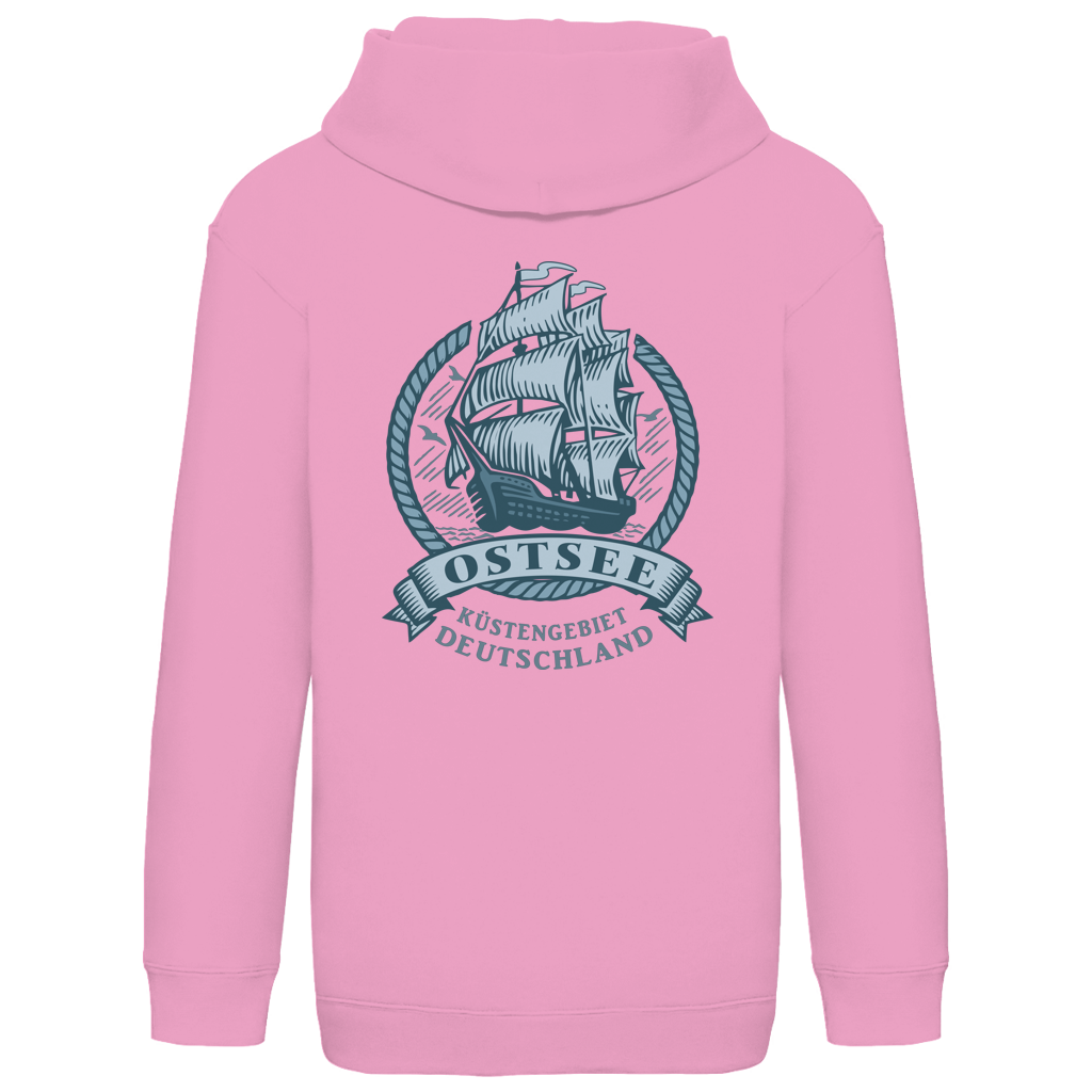 Hoodie Kinder  "Ostsee Segelschiff" #462 - beidseitiger Druck