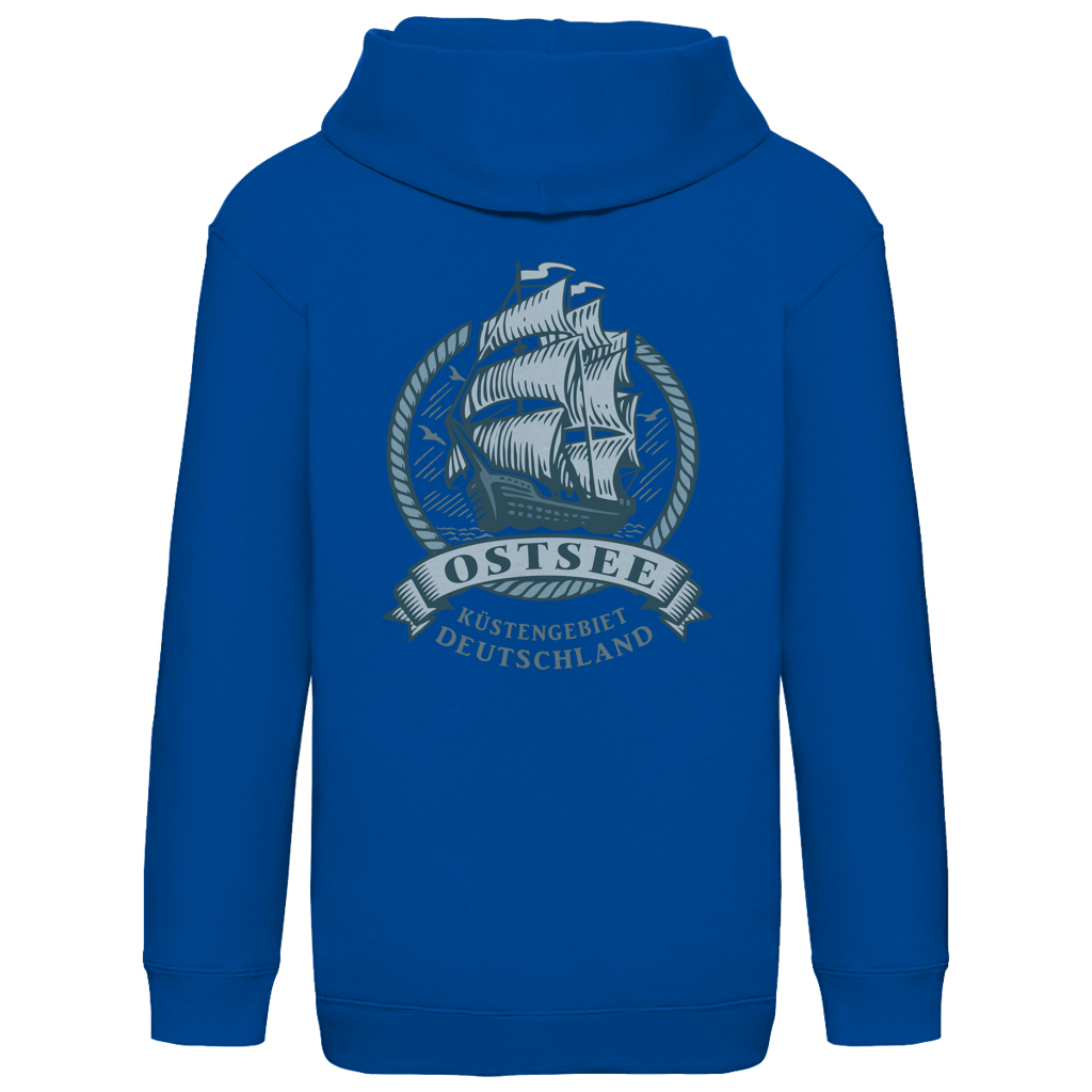Hoodie Kinder  "Ostsee Segelschiff" #462 - beidseitiger Druck