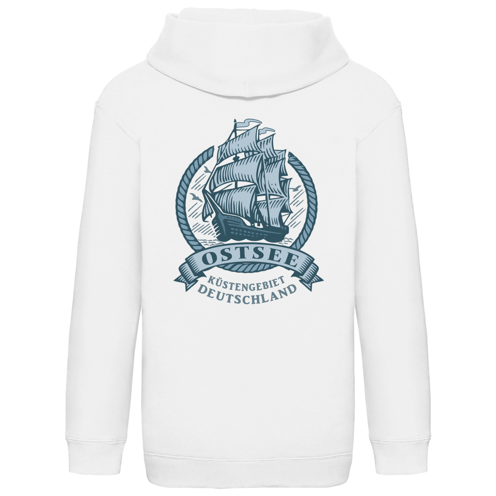 Hoodie Kinder  "Ostsee Segelschiff" #462 - beidseitiger Druck
