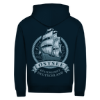 Hoodie-Jacke  "Ostsee Segelschiff" #462 - beidseitiger Druck