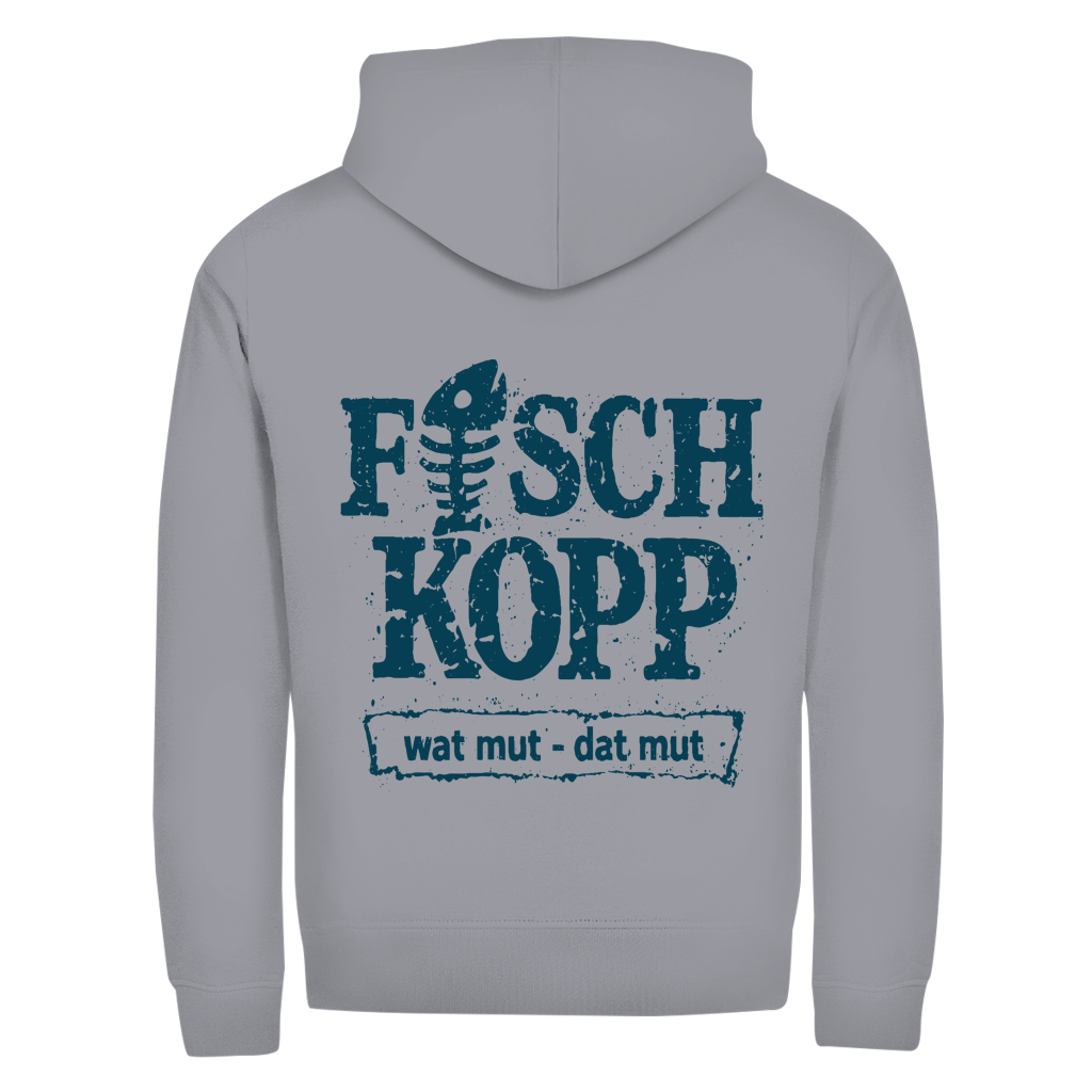 Hoodie-Jacke  "Ostsee Segelschiff" #462 - beidseitiger Druck