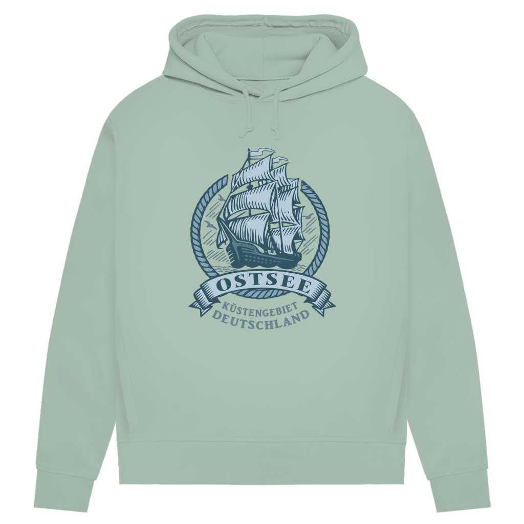 Hoodie Damen  "Ostsee Segelschiff" #462