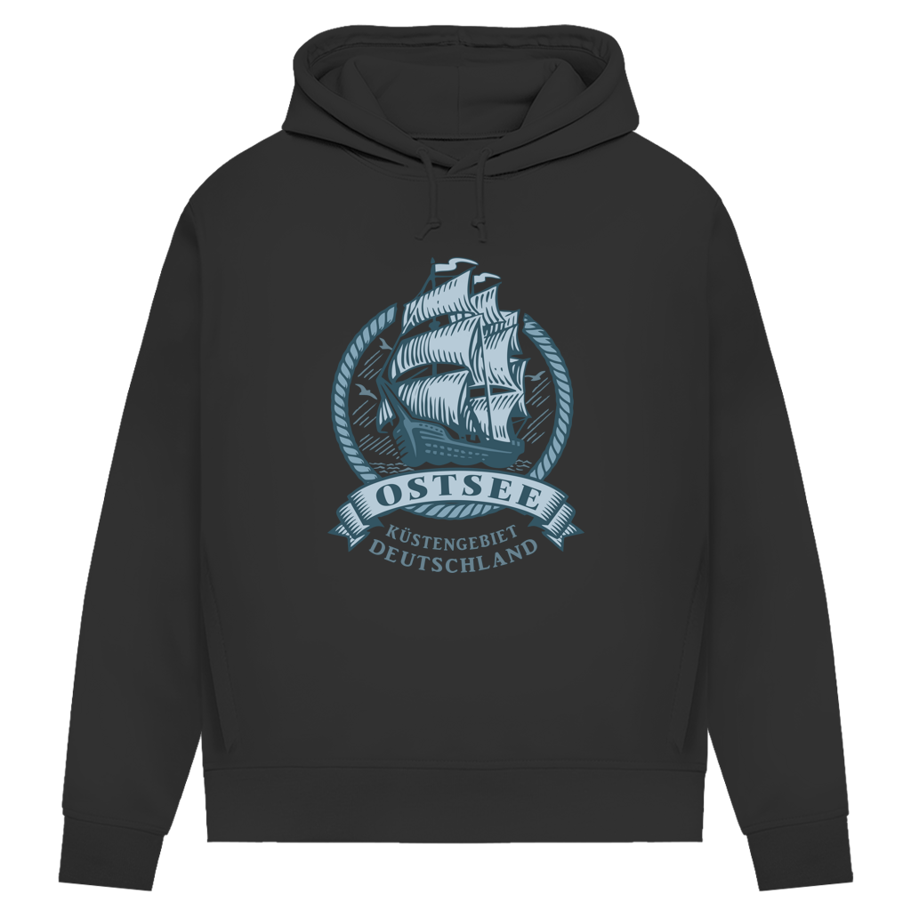 Hoodie Damen  "Ostsee Segelschiff" #462
