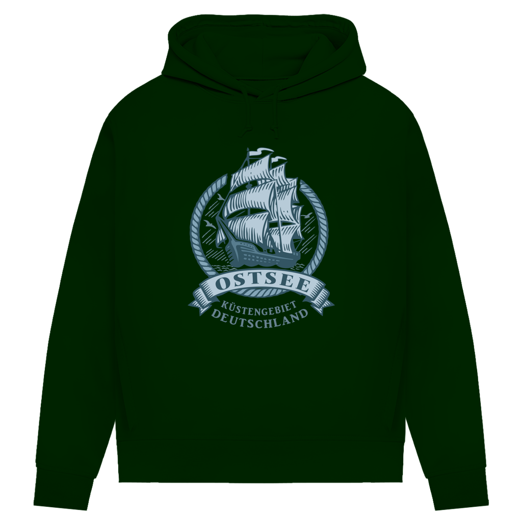 Hoodie Damen  "Ostsee Segelschiff" #462