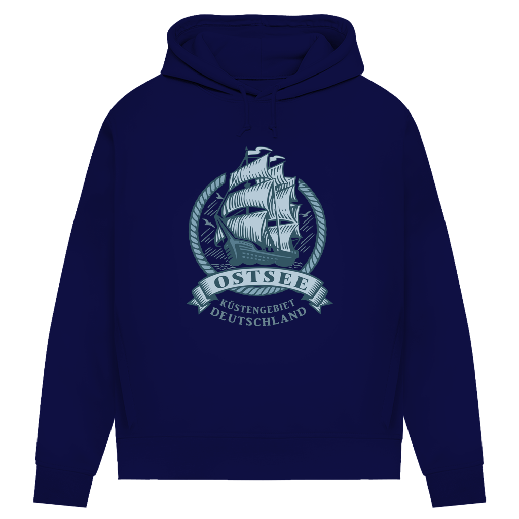 Hoodie Damen  "Ostsee Segelschiff" #462
