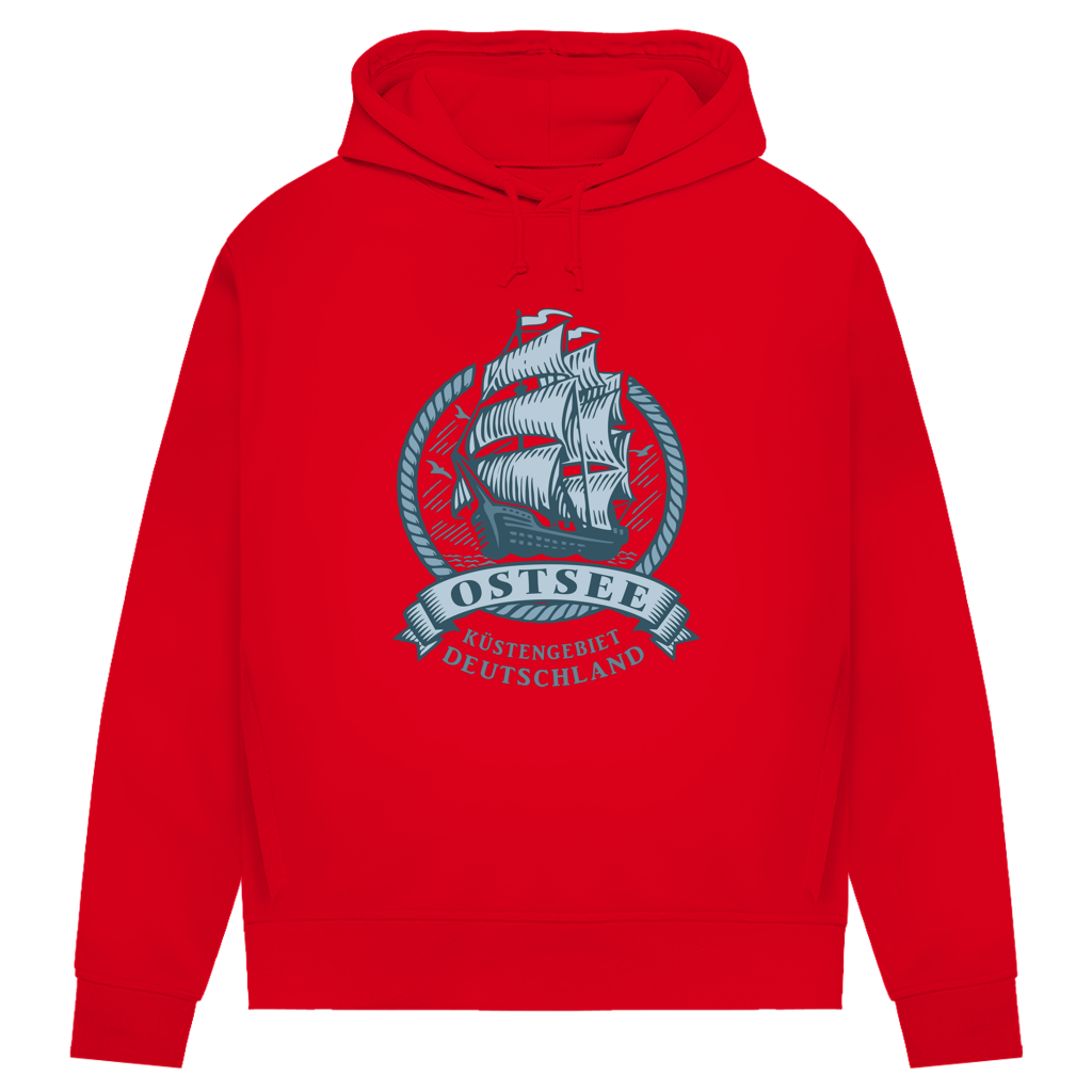 Hoodie Damen  "Ostsee Segelschiff" #462