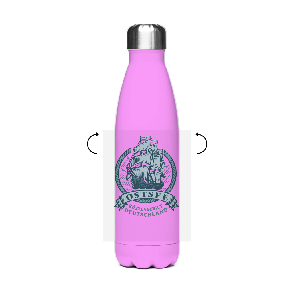 Edelstahl-Thermoflasche  "Ostsee Segelschiff" #462