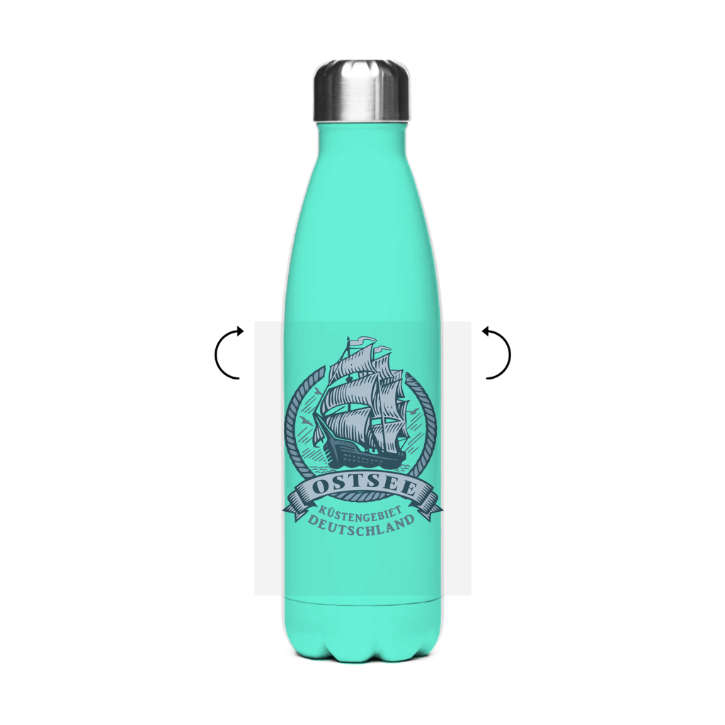Edelstahl-Thermoflasche  "Ostsee Segelschiff" #462