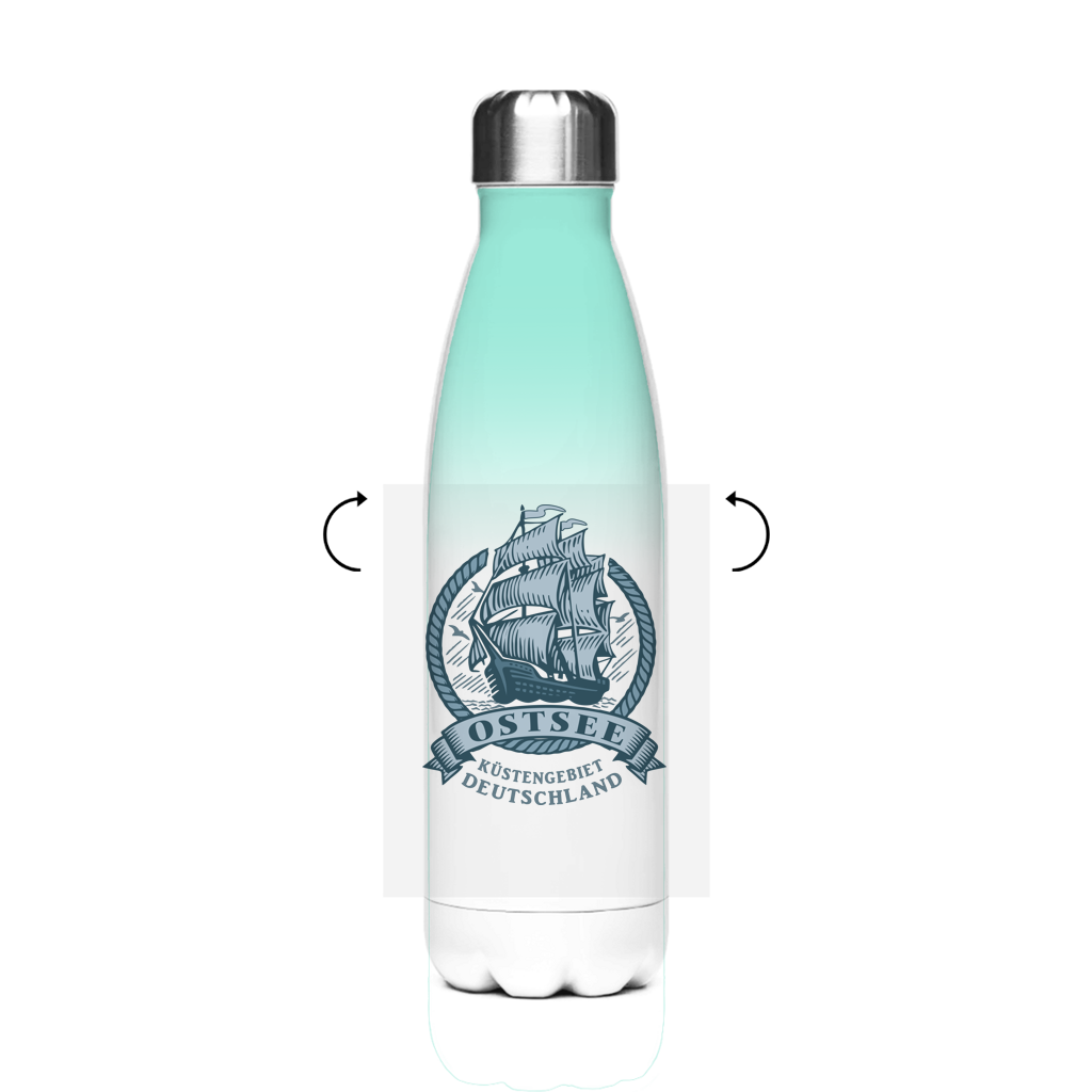 Edelstahl-Thermoflasche  "Ostsee Segelschiff" #462